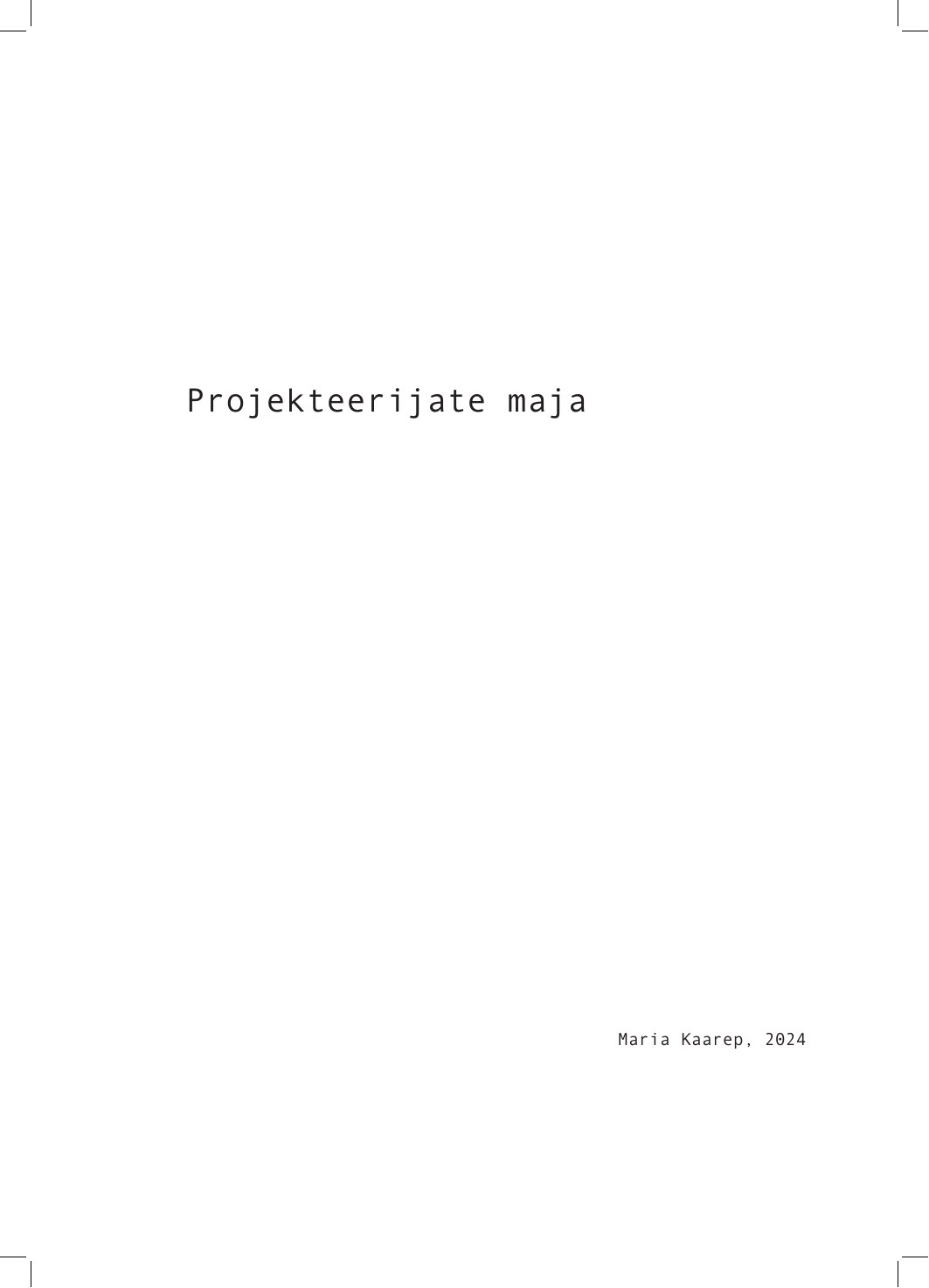 Projekteerijate maja, page 1